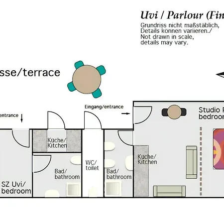 Gut Ausgestattetes Ferienstudio Mit Terrasse Apartamento